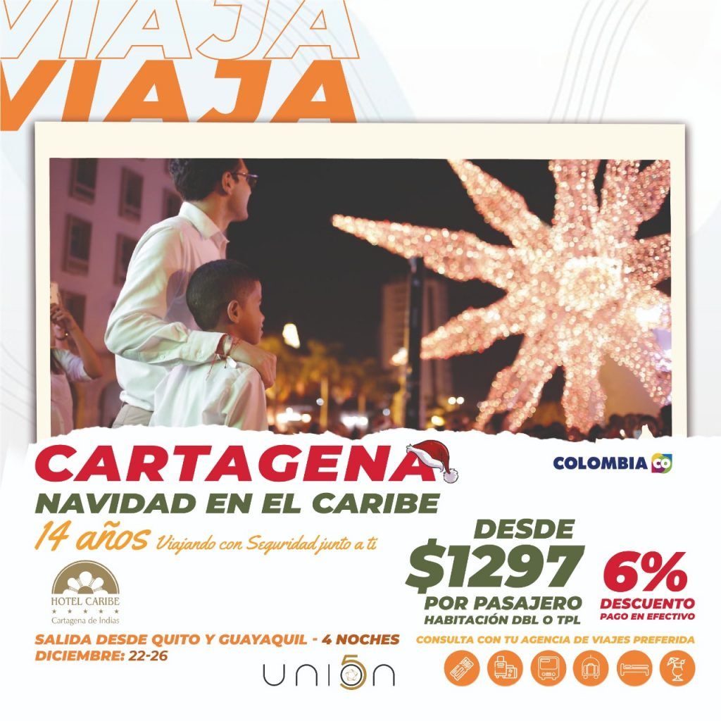 promocion paquete viaje cartagena quito guayaquil ecuador